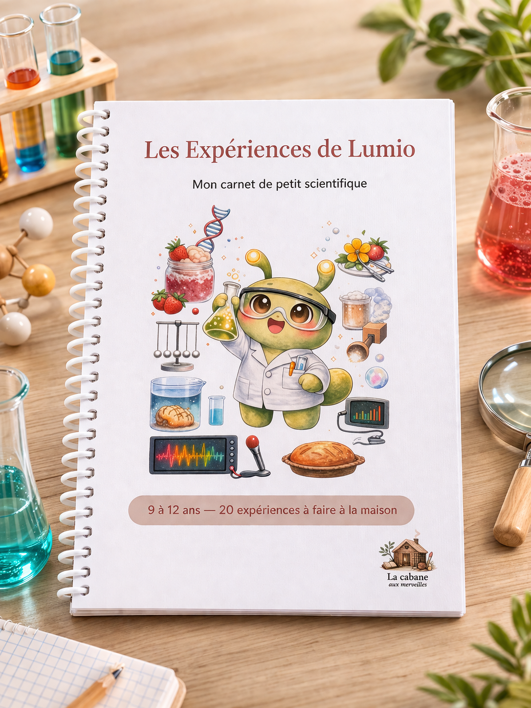 Les Expériences de Lumio — Carnet de jeune scientifique 9-12 ans