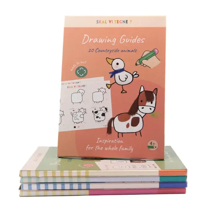 Guides de dessin - Skal vi tegne? - Animaux de la campagne - Dès 4 ans