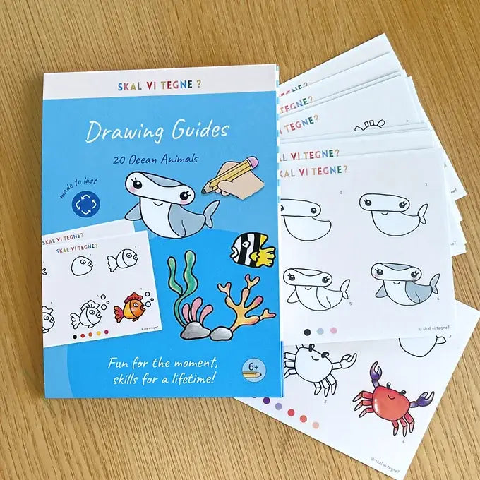 Guides de dessin - Skal vi tegne? - Animaux marins - Dès 6 ans