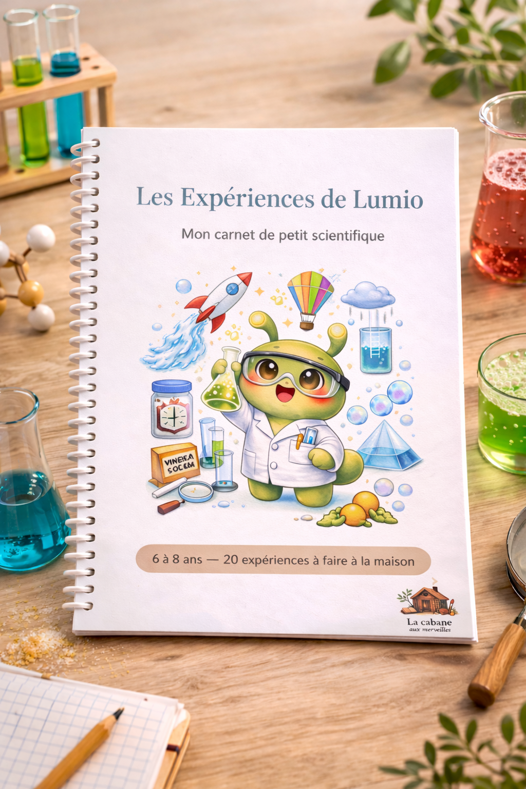 Les Expériences de Lumio — Carnet de scientifique 6-8 ans