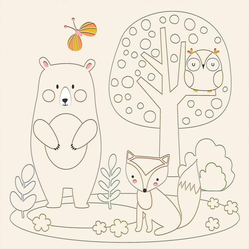 Images à gratter magiques — Amis de la forêt 🌿 - Dès 5 ans