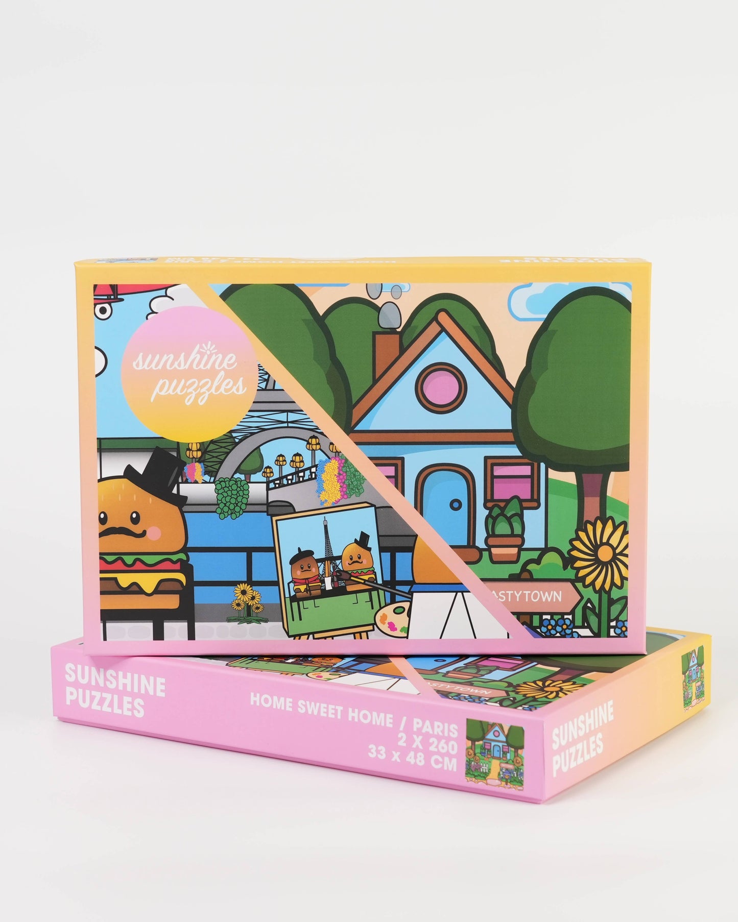 Home sweet home / Paris - 2X Puzzle 260 pièces - Dès 6 ans