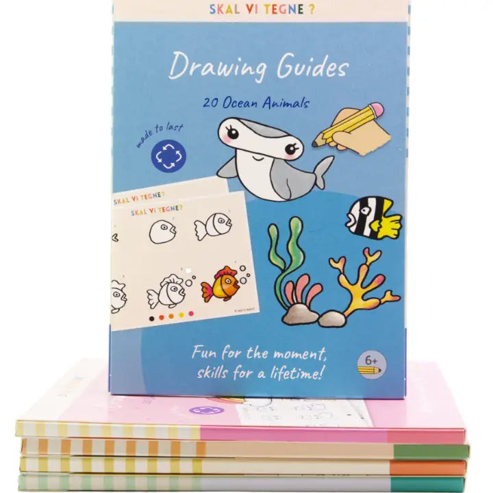 Guides de dessin - Skal vi tegne? - Animaux marins - Dès 6 ans