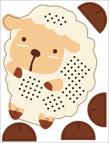 Kit de broderie au point de croix —  Mouton 🐑 Dès 5 ans