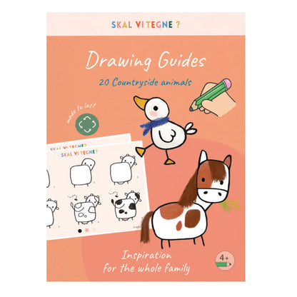 Guides de dessin - Skal vi tegne? - Animaux de la campagne - Dès 4 ans