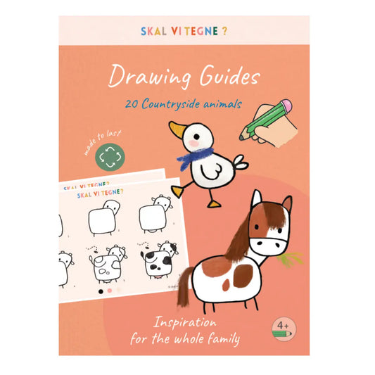 Guides de dessin - Skal vi tegne? - Animaux de la campagne - Dès 4 ans