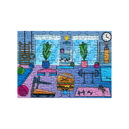 À la salle de sport - Mini puzzle 99 pièces - Dès 6 ans