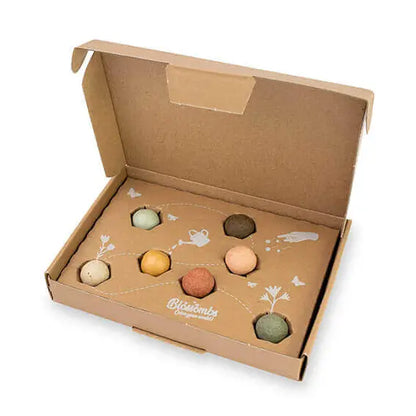 Petite Boîte Cadeau — 7 Bombes de Graines Colorées