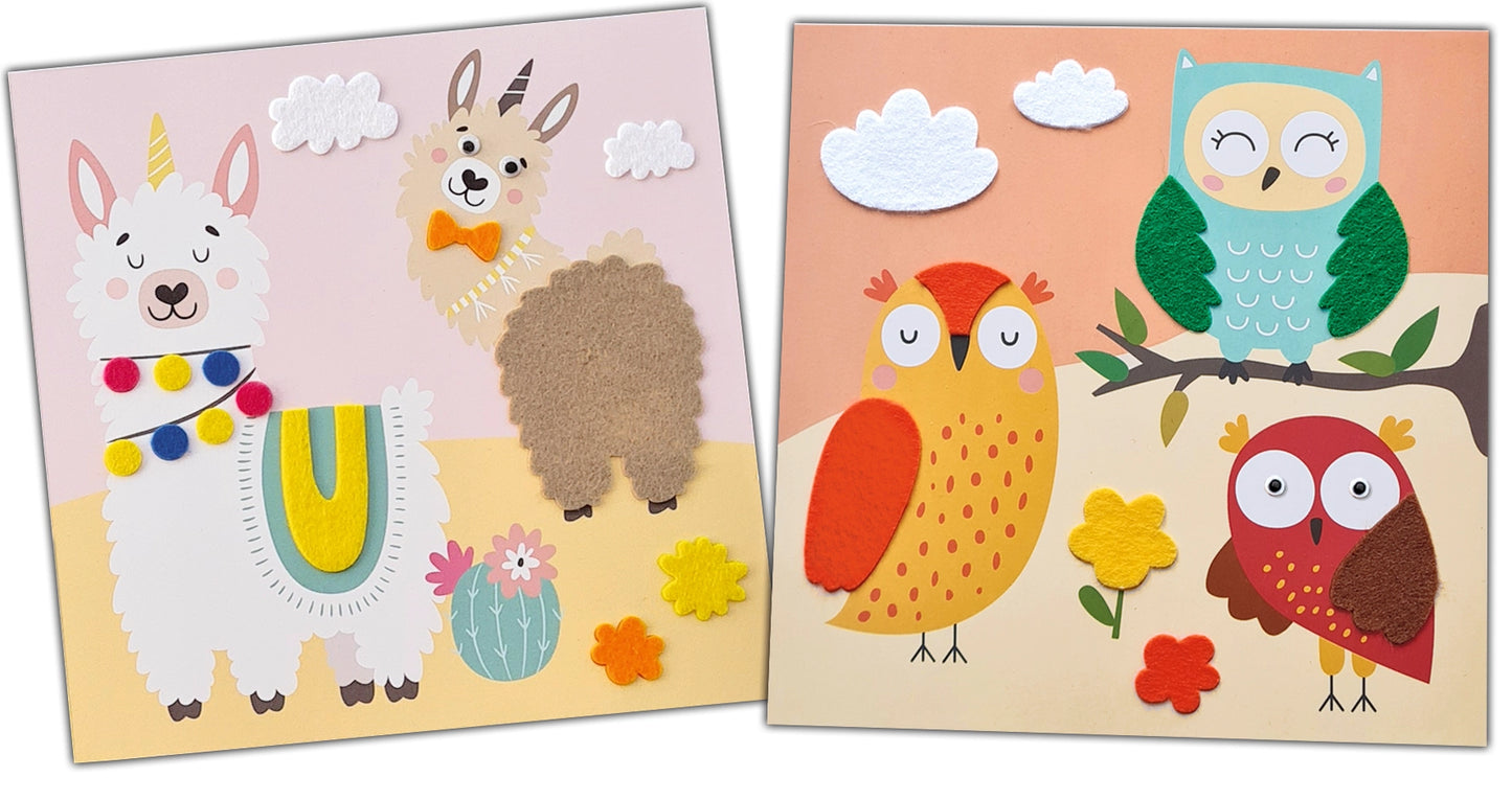 Kit de création d'images en feutrine — Happy Friends 🌈 - Dès 4 ans