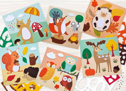 Kit de création d'images en feutrine — Forest Friends 🌿 - Dès 4 ans