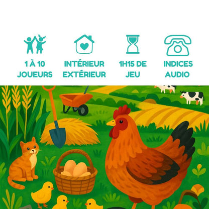 Coffret enquête - Où est passée Pépette la poule - 4/5 ans