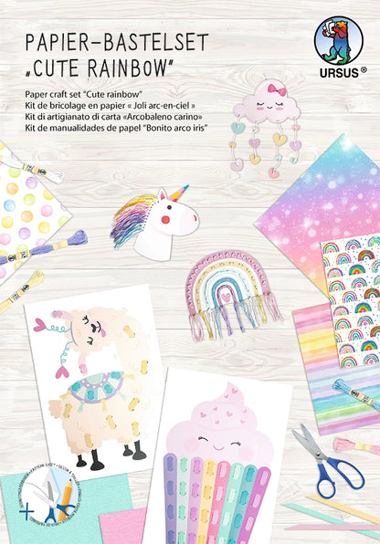 Kit de loisirs créatifs en papier — Cute Rainbow 🌈 - Dès 7 ans