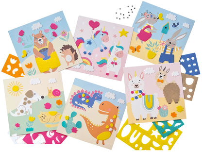 Kit de création d'images en feutrine — Happy Friends 🌈 - Dès 4 ans