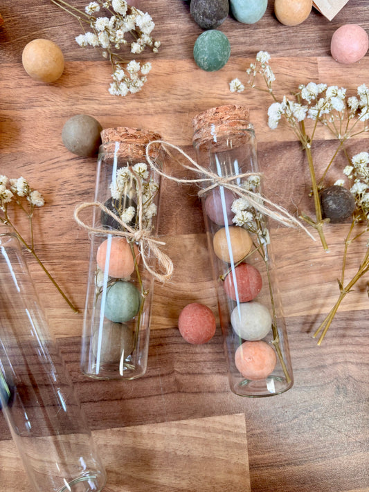 Tube en verre — Bombes de graines de fleurs