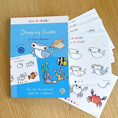 Guides de dessin - Skal vi tegne? - Animaux marins - Dès 6 ans