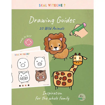 Guides de dessin - Skal vi tegne? - Animaux sauvage - Dès 4 ans