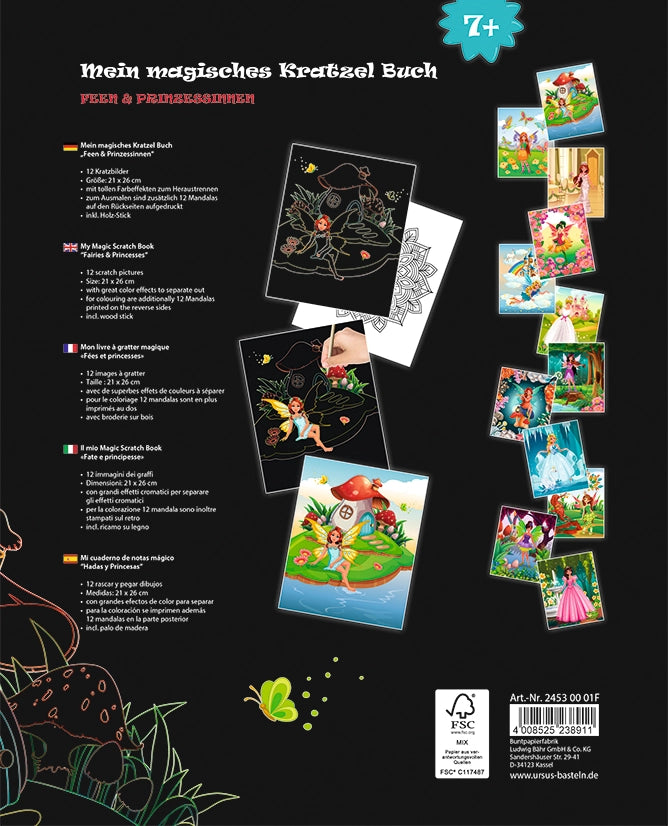 Mon livre magique de grattage — Fées & Princesses - Dès 5 ans 🧚