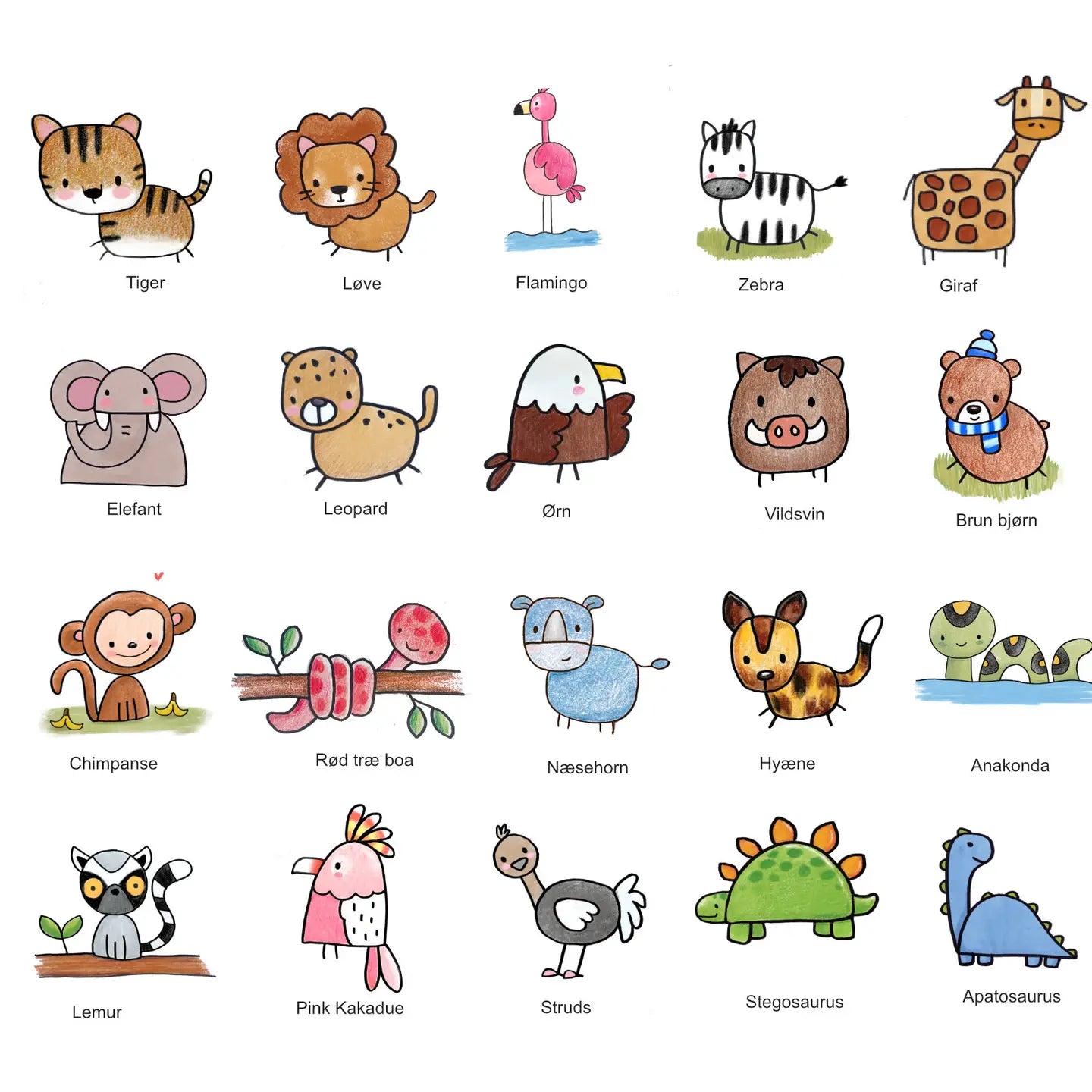 Guides de dessin - Skal vi tegne? - Animaux - Dès 4 ans