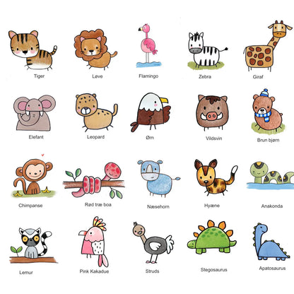 Guides de dessin - Skal vi tegne? - Animaux - Dès 4 ans