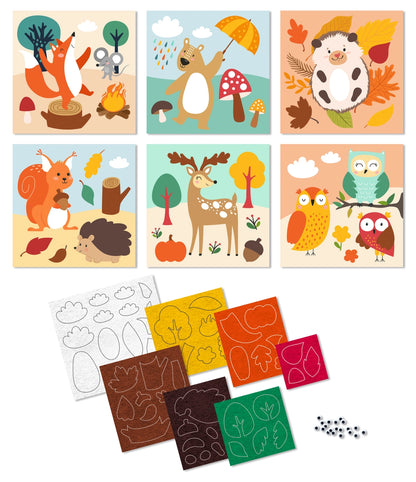 Kit de création d'images en feutrine — Forest Friends 🌿 - Dès 4 ans