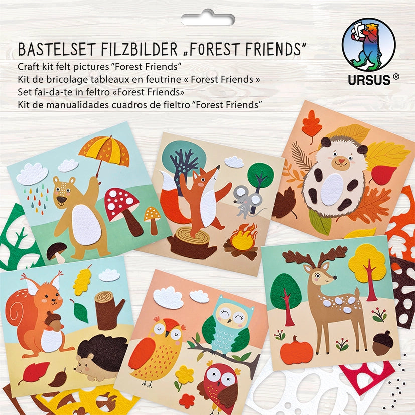 Kit de création d'images en feutrine — Forest Friends 🌿 - Dès 4 ans