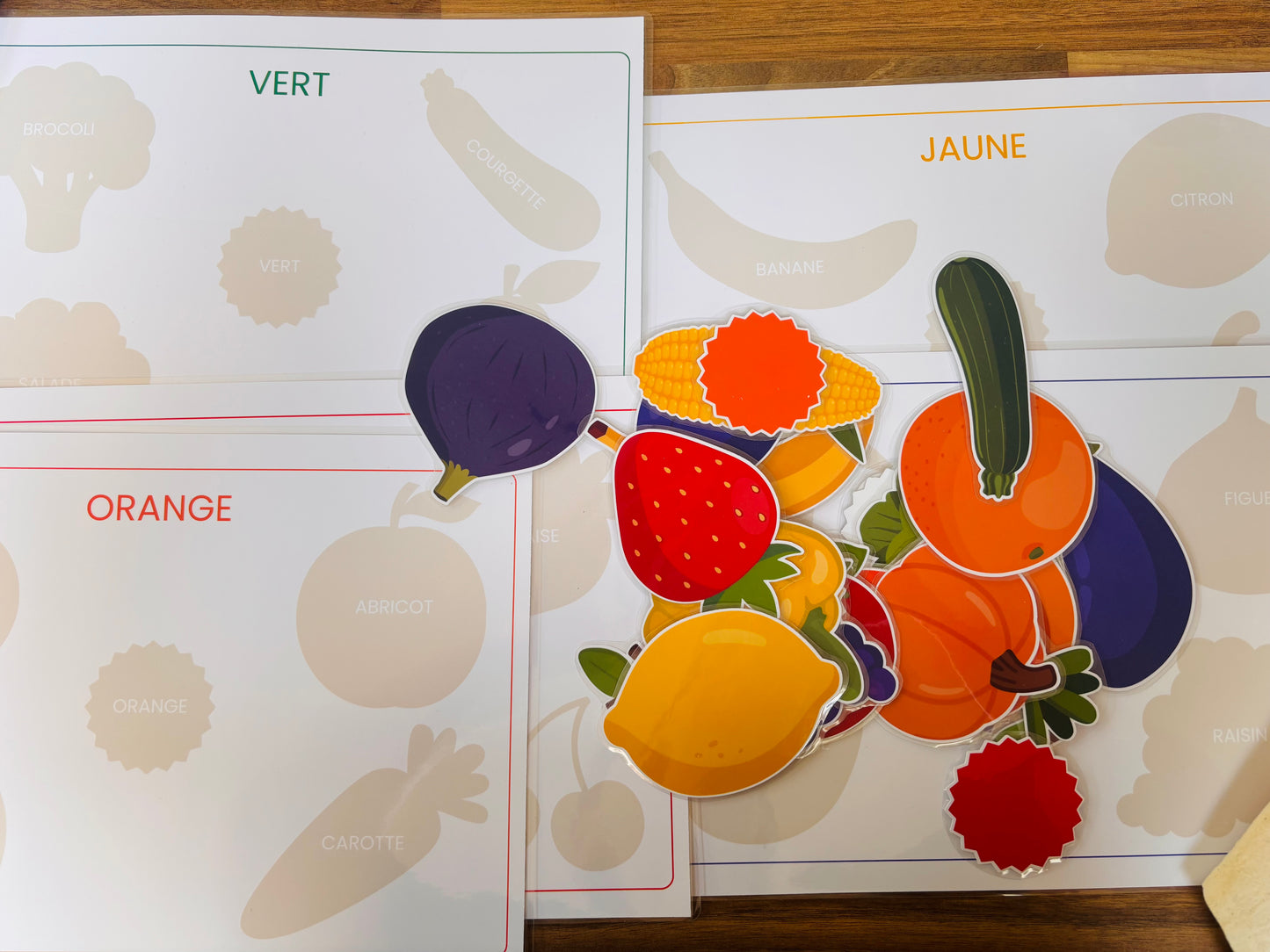 Mes fruits et légumes colorés