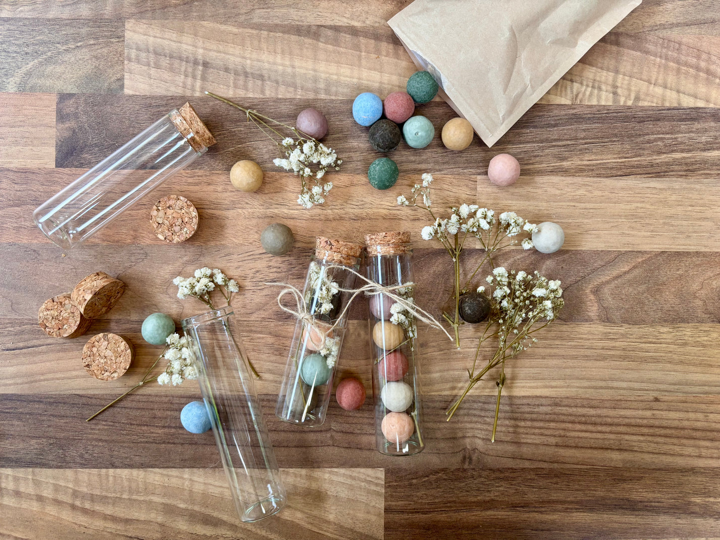 Tube en verre — Bombes de graines de fleurs