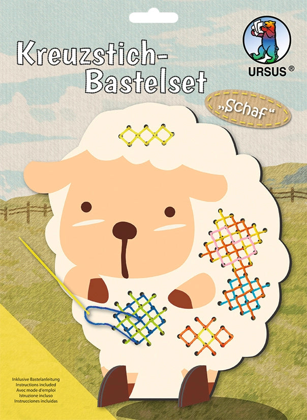 Kit de broderie au point de croix —  Mouton 🐑 Dès 5 ans