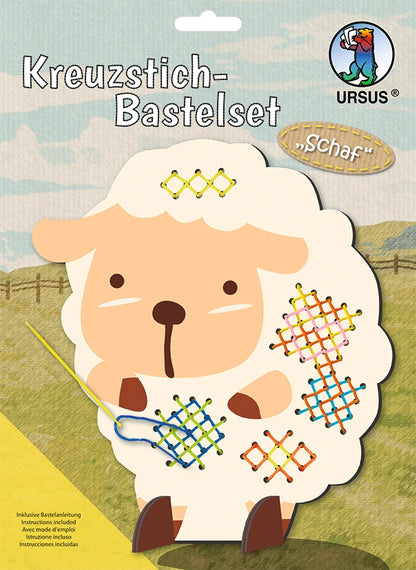 Kit de broderie au point de croix —  Mouton 🐑 Dès 5 ans