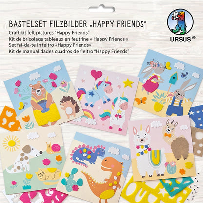 Kit de création d'images en feutrine — Happy Friends 🌈 - Dès 4 ans