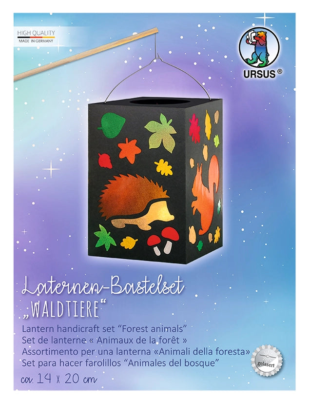Set de bricolage lanterne — Animaux de la forêt 🦔🌿 - Dès 5 ans