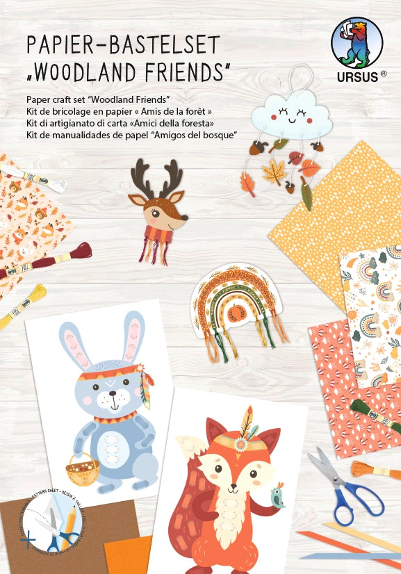 Kit de bricolage en papier — Woodland Friends 🌿 - Dès 7 ans
