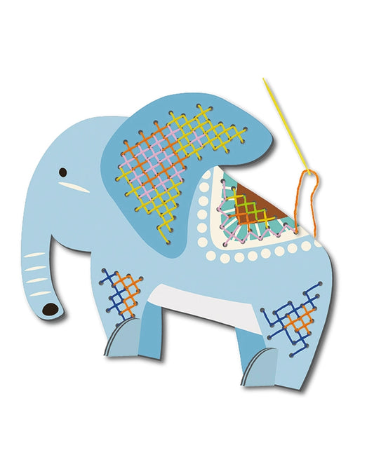 Kit de broderie au point de croix —  Éléphant 🐘 Dès 5 ans